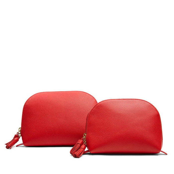 Clamshell Makeup Bag Set Buoy Red