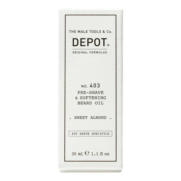 Depot No. 403 Pre-Shave & Softening Beard Oil Sweet Almond