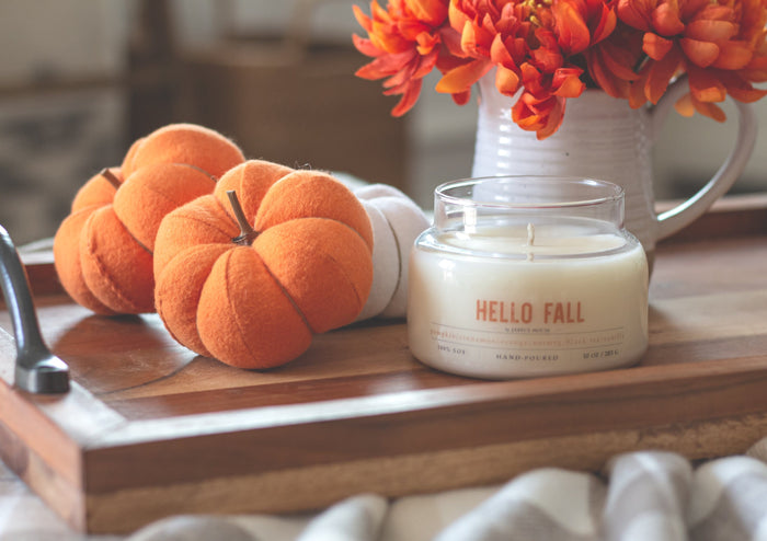 Fall Candle Hello Fall 10 oz. - Jarful House