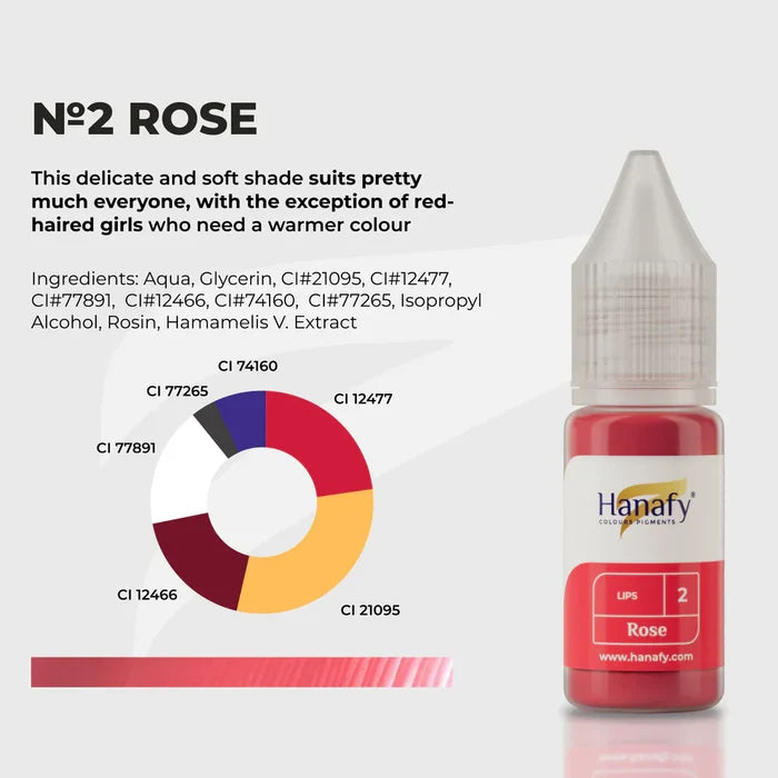 Hanafy - Main Lip Pigment - N2 Rose
