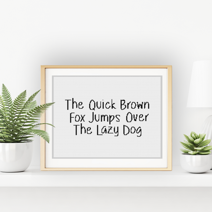 Handwritten Font Cross Stitch Font by Peppermint Purple
