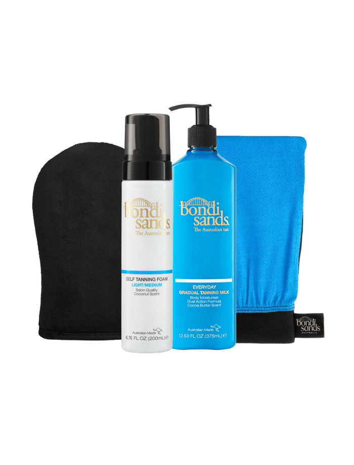Light-Medium Self Tanning Routine Bundle