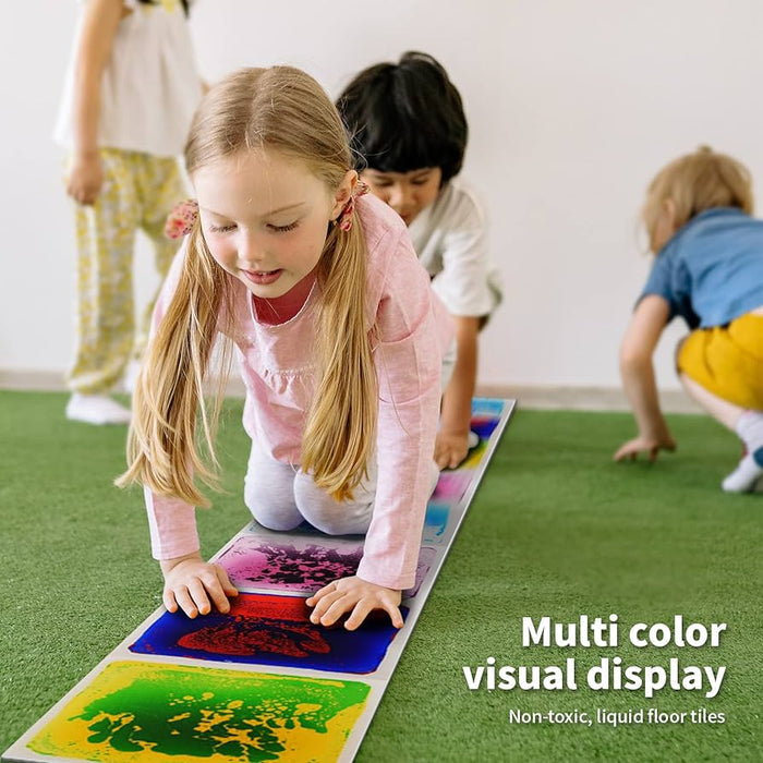 Liquid Sensory Floor Tile Water Mat 12"x12" Asst.