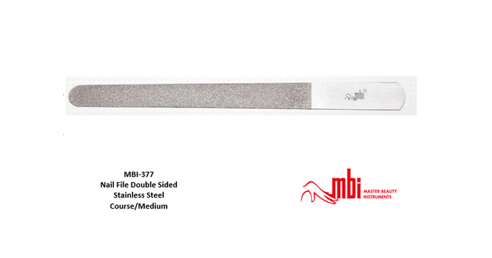MBI Stainless Steel Double-Sided Nail File (medium/coarse)