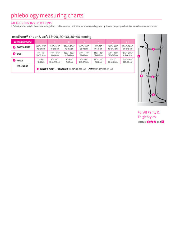 Medi Sheer & Soft Pantyhose 30-40mmHg - Compression Level: Extra Firm 30-40 MmHg - Female - Leg