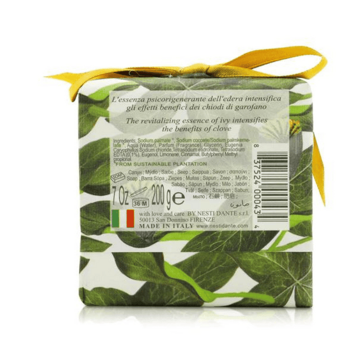 Nesti Dante Gli Officinali Ivy & Clove Soap 200g Back