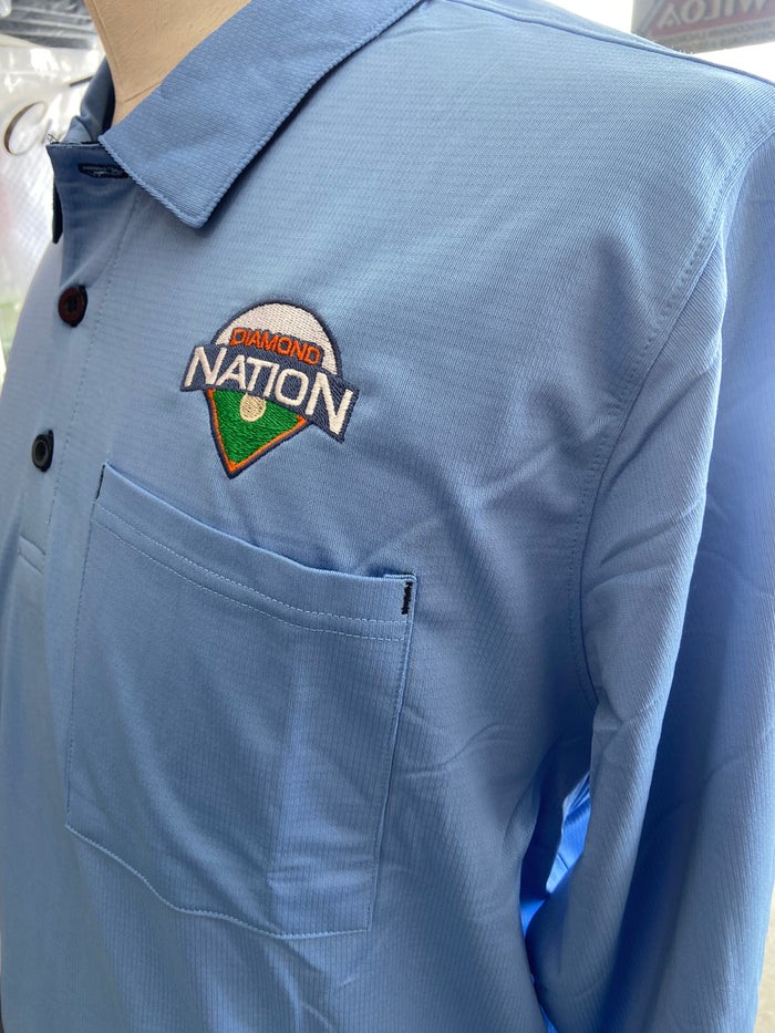 NEW Diamond Nation MLB Long Sleeve Umpire Shirt