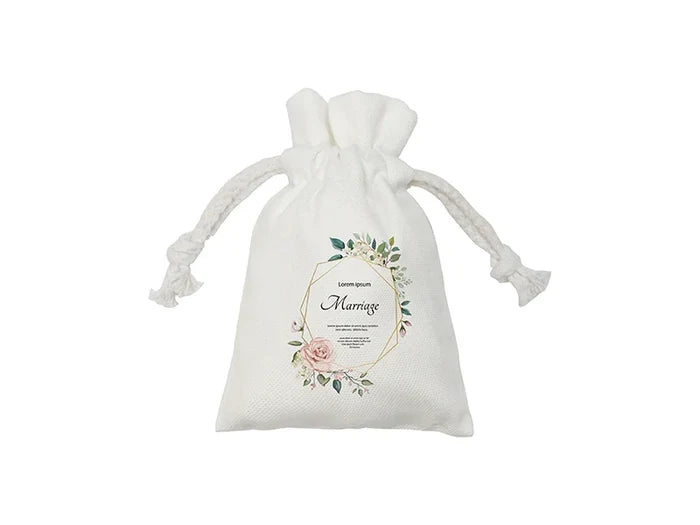 Sublimation Canvas Drawstring Bag(9*14cm)
