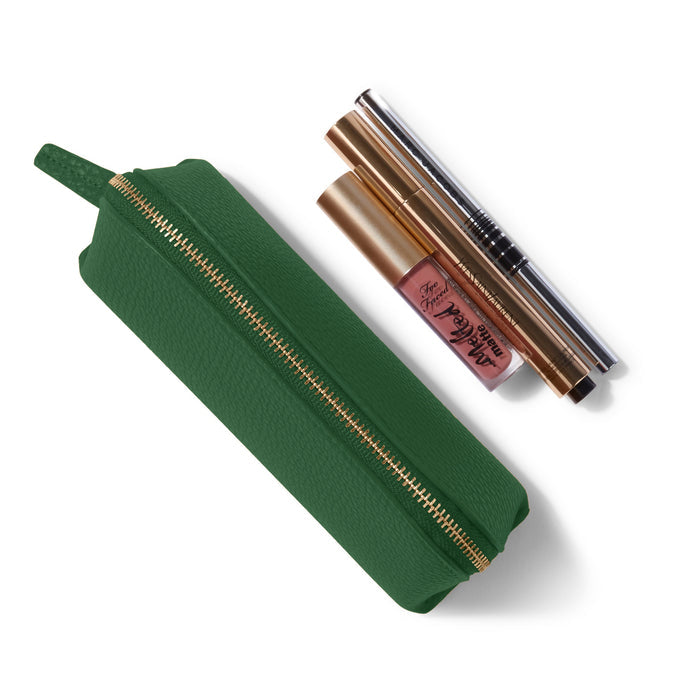 Travel Makeup Pouch Fairway Green
