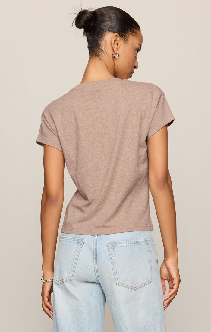 Z Supply Modern Slub Tee in Heather Ash
