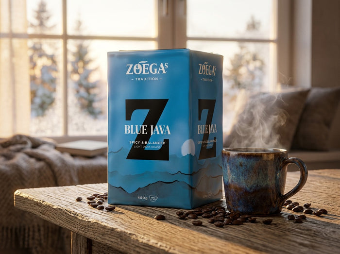 Zoégas Blue Java Ground Coffee 450g (15.87 oz) – Premium Swedish Light Dark Roast 100% Arabica Coffee