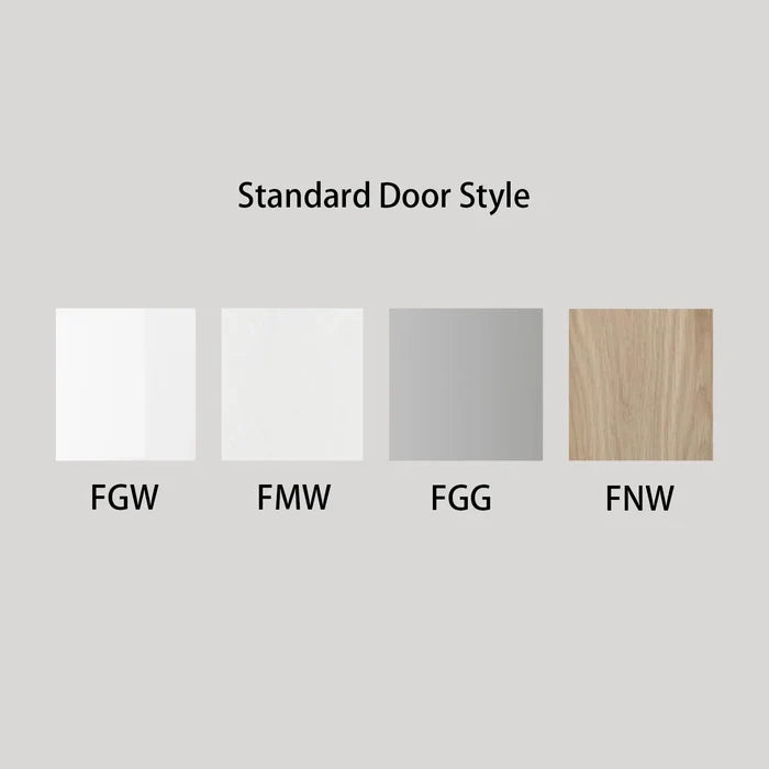 2 Door For Floor Kitchen Cabinet - Multiple Heights