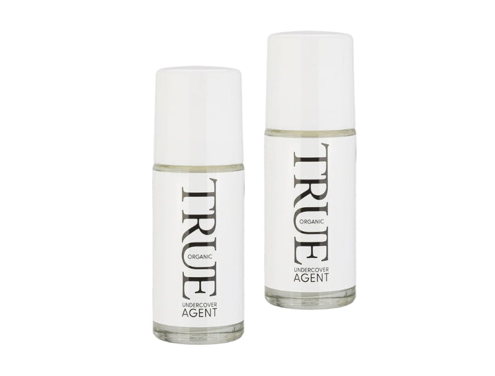 2 × True Organic of Sweden Undercover Agent Natural Deodorant 50ml (1.69 fl oz) – Lavender, Bergamot & Cassia Roll-On | Made in Sweden
