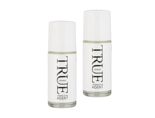 2 × True Organic of Sweden Undercover Agent Natural Deodorant 50ml (1.69 fl oz) – Lavender, Bergamot & Cassia Roll-On | Made in Sweden