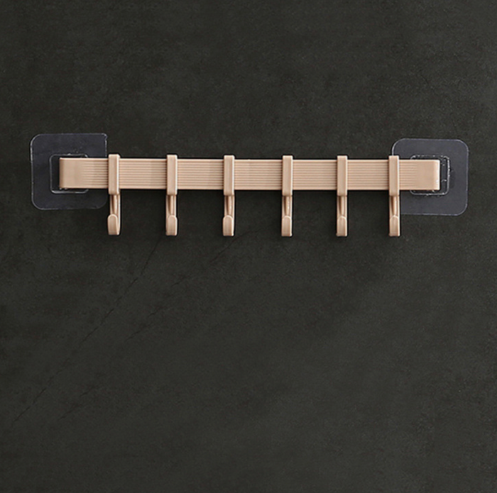 2XMultifunction Kitchen Storage Hook Cupboard 6 Hook Home Organizer Storage Rack