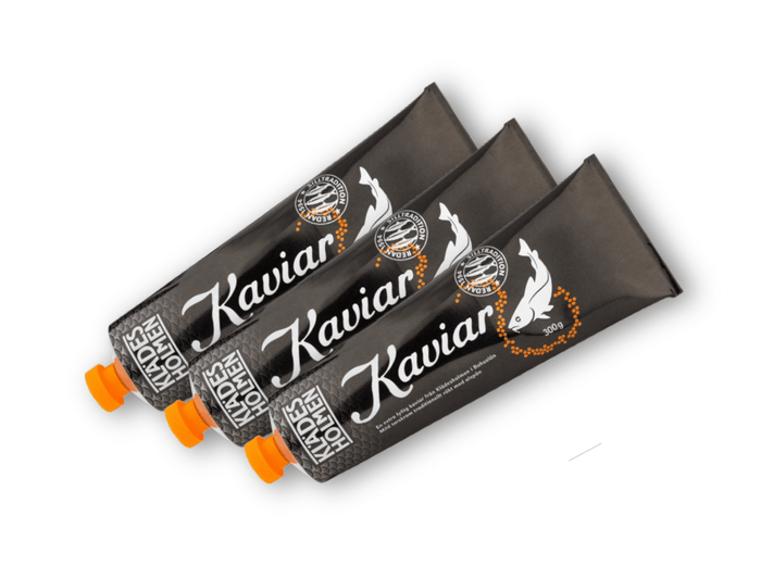 3 x Klädesholmen Kaviar 300g (10.58 oz) – Authentic Swedish Smoked Cod Roe Caviar Spread