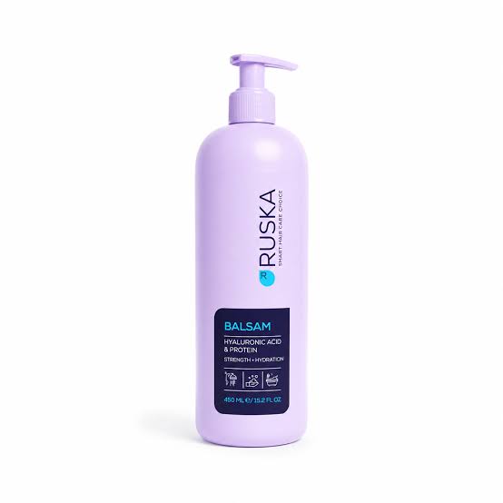 روسكا بلسم للشعر بامب 450 مل هيالورونيك - Ruska Hair Conditioner with Pump (450ml) - Hyaluronic