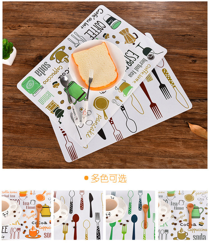 4PCS Placemats PVC Table Mat  Dining Table Disc Pads