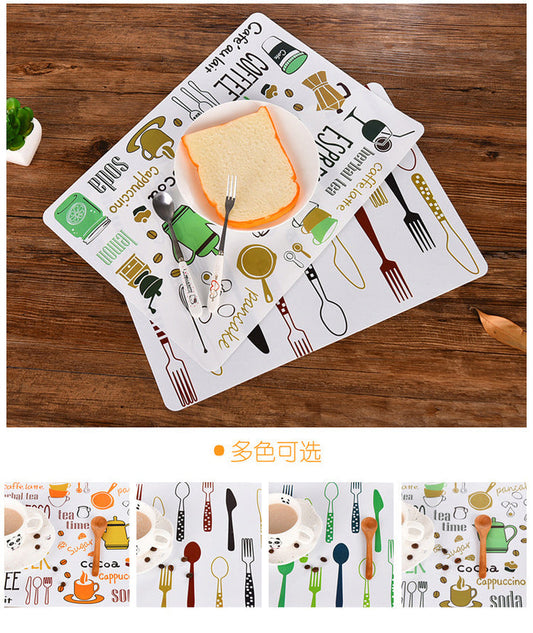 4PCS Placemats PVC Table Mat  Dining Table Disc Pads
