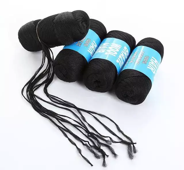 5pcs African Brazilian Wool Hair Yarn for braids, twist, weaving, locs