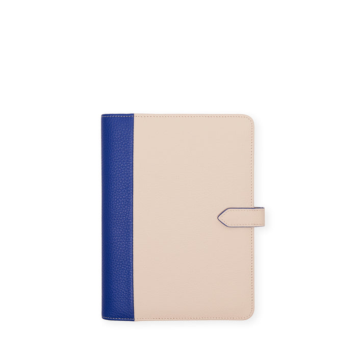 A5 Junior Snap Padfolio Sand/Regatta Blue