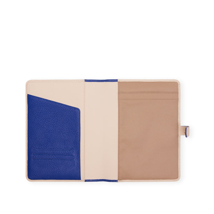 A5 Junior Snap Padfolio Sand/Regatta Blue