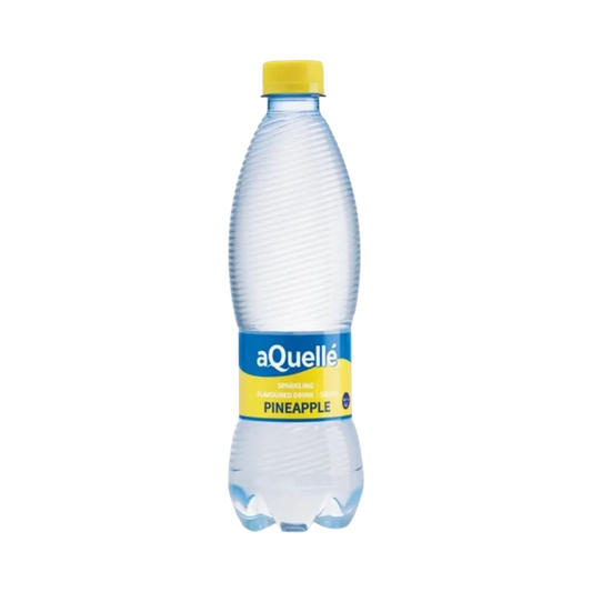 aQuellé Pineapple Flavoured Sparkling Water 500ml bottle