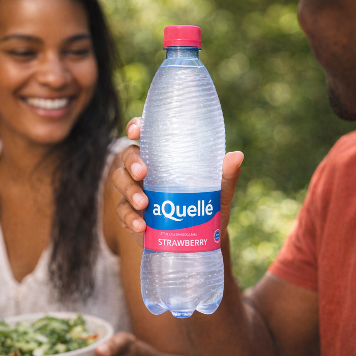 aQuellé Flavoured Sparkling Water - Strawberry 500ml Facebook Ad