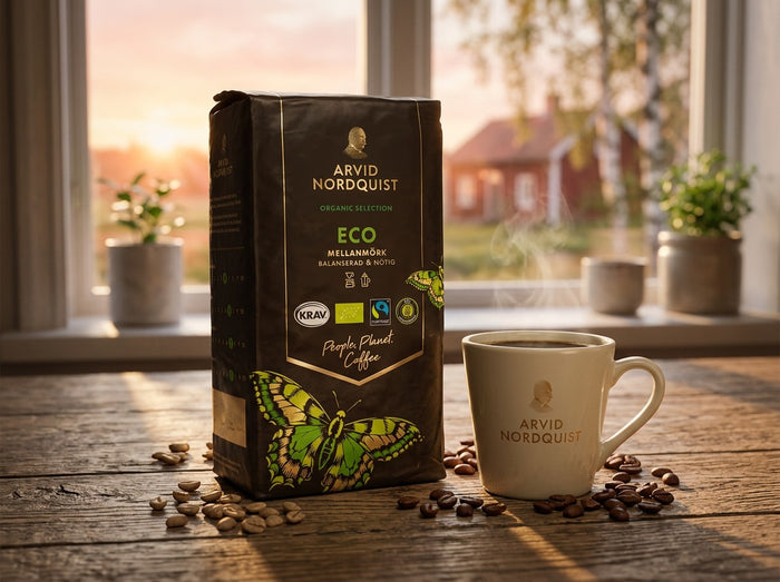 Arvid Nordquist Selection Eco Ground Coffee 2 × 450g (2 × 15.87 oz) – Organic KRAV & Fairtrade Certified Swedish Coffee