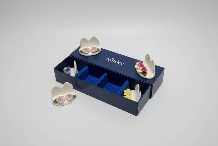Aynsley Porcelain Floral 4 Piece Set - Home Décor / Dining