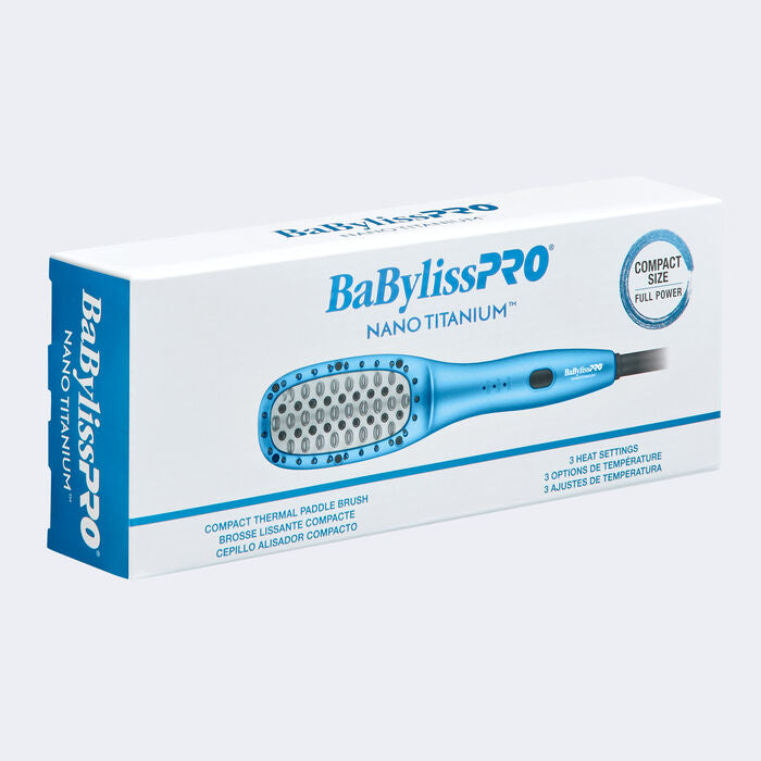 BABYLISSPRO NANO TITANIUM™ COMPACT THERMAL PADDLE BRUSH # BNTPB2UC - Palms Fashion Inc.