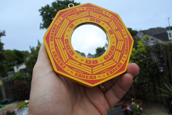 Earthstore® BAGUA MIRROR CONVEX good luck, good fortune, ancient chinese protect, 11 x 11cm