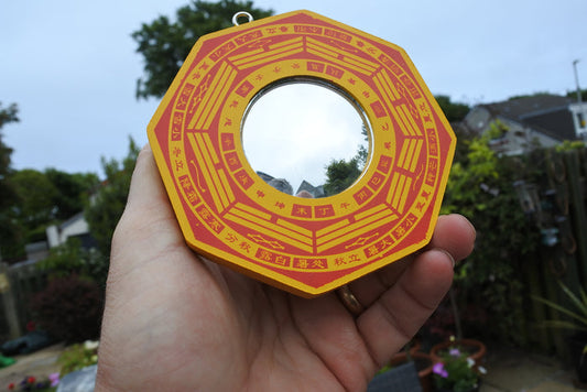 Earthstore® BAGUA MIRROR CONVEX good luck, good fortune, ancient chinese protect, 11 x 11cm