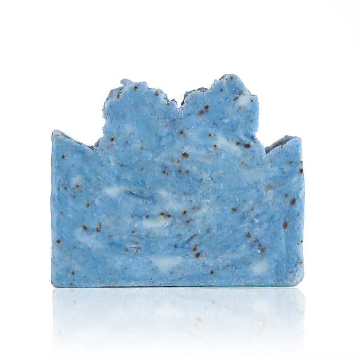 Slough away dead skin to leave your body feeling smooth and smelling fresh. This clay-rich, lavender and eucalyptus soap is a delightful way to promote healthy skin. Handmade, natural, vegan, olive oil soap. Made on Vancouver Island in BC, Canada.