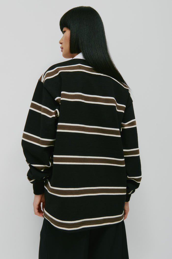 Barbarian Rugby in Black/Moss/Ivory