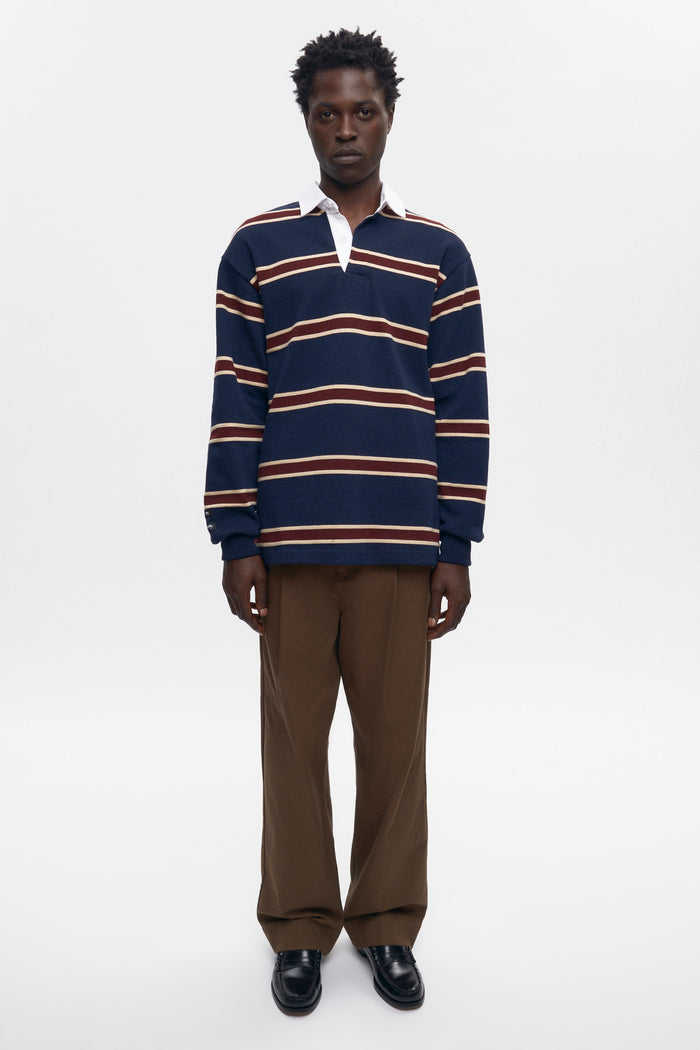Barbarian Rugby in Harvard/Navy/Beige