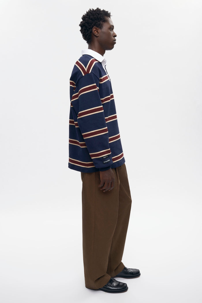 Barbarian Rugby in Harvard/Navy/Beige