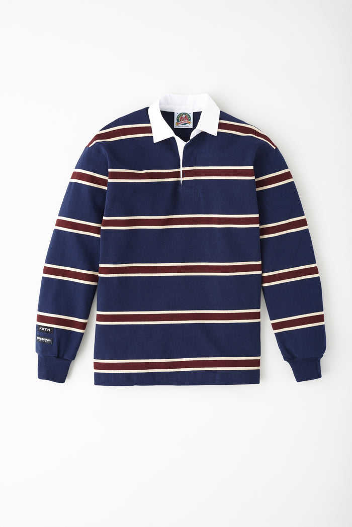 Barbarian Rugby in Harvard/Navy/Beige