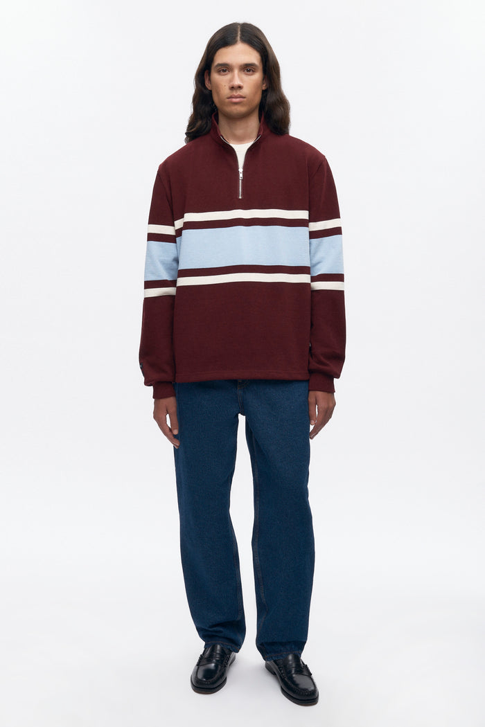 Barbarian Zip Rugby in Harvard/Powder/Ivory