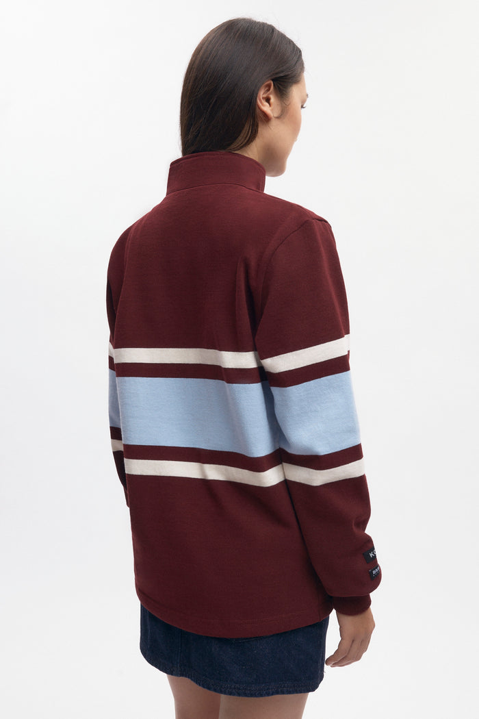 Barbarian Zip Rugby in Harvard/Powder/Ivory