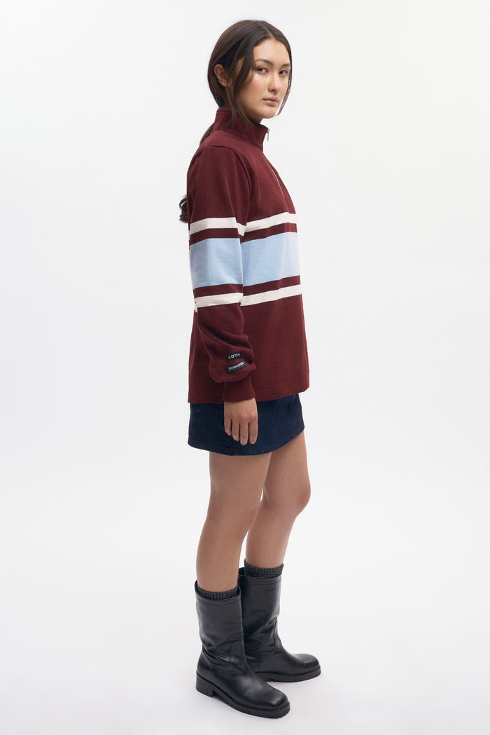 Barbarian Zip Rugby in Harvard/Powder/Ivory