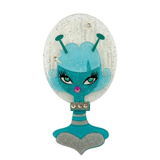 Beam Me Up Babe Spooky Doll Brooch