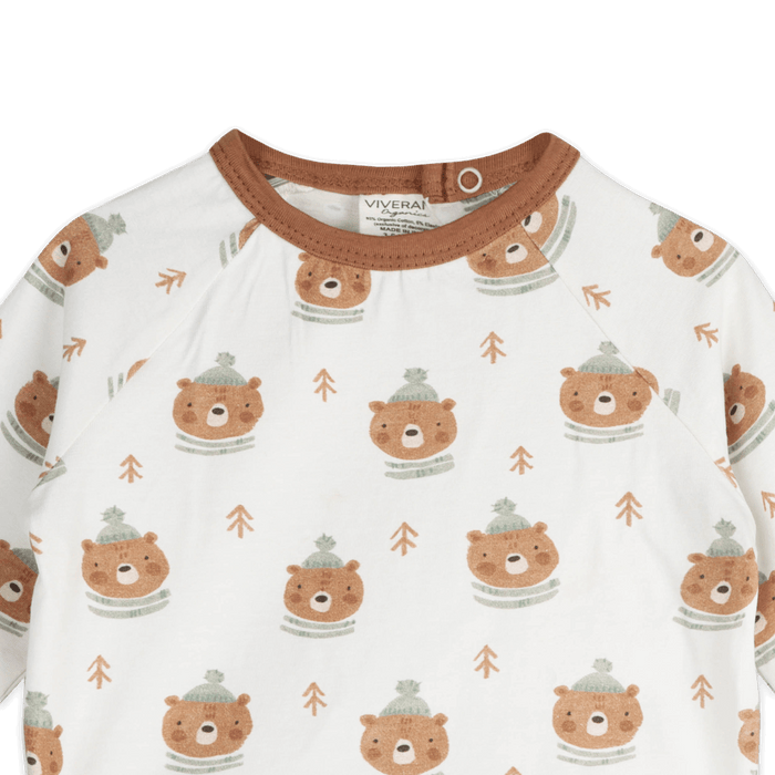 Bears Baby Tee & Jogger (Organic Jersey) - Detail