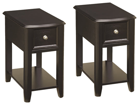 Breegin T007 Almost Black 2-Piece End Table Set