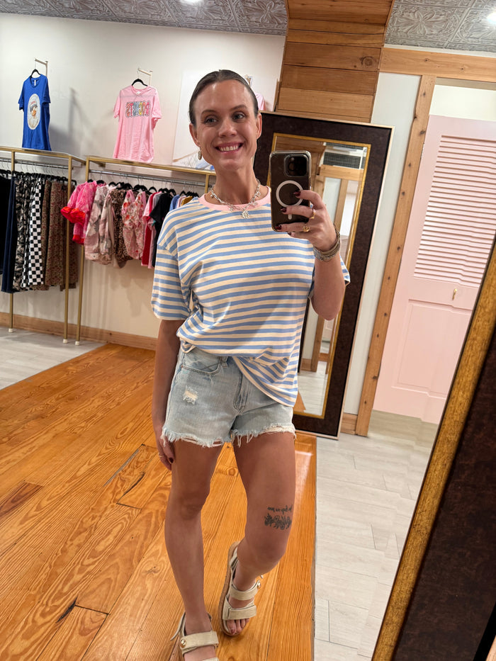 Bubblegum Bay Striped Top