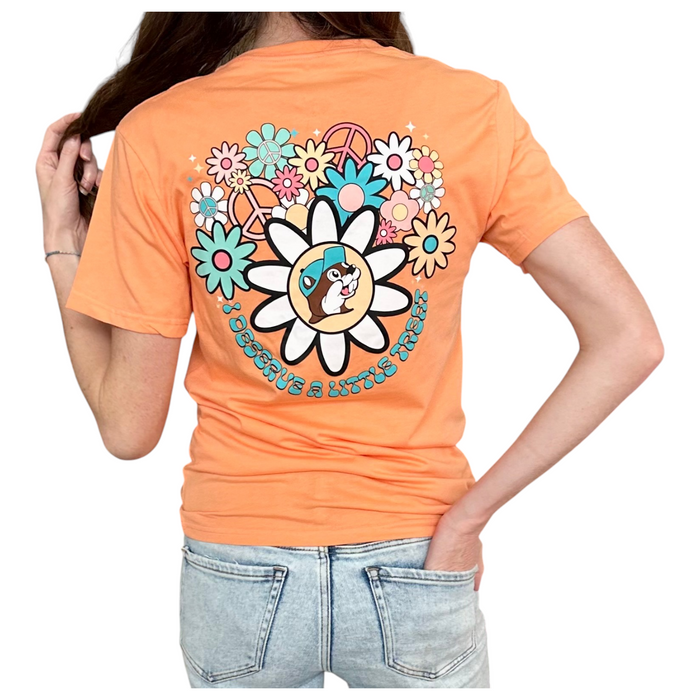 Buc-ee's Adult "I Desire A Little Treat" Orange T-Shirt