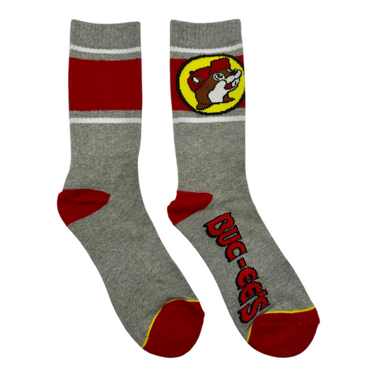 Buc-ee’s Unisex Socks – Sport Gray