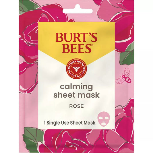 Burt's Bees Calming Sheet Mask - Rose