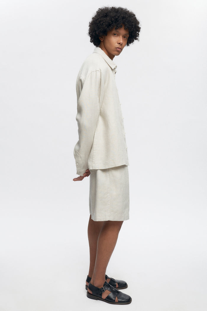 Cairo Linen Short in Natural