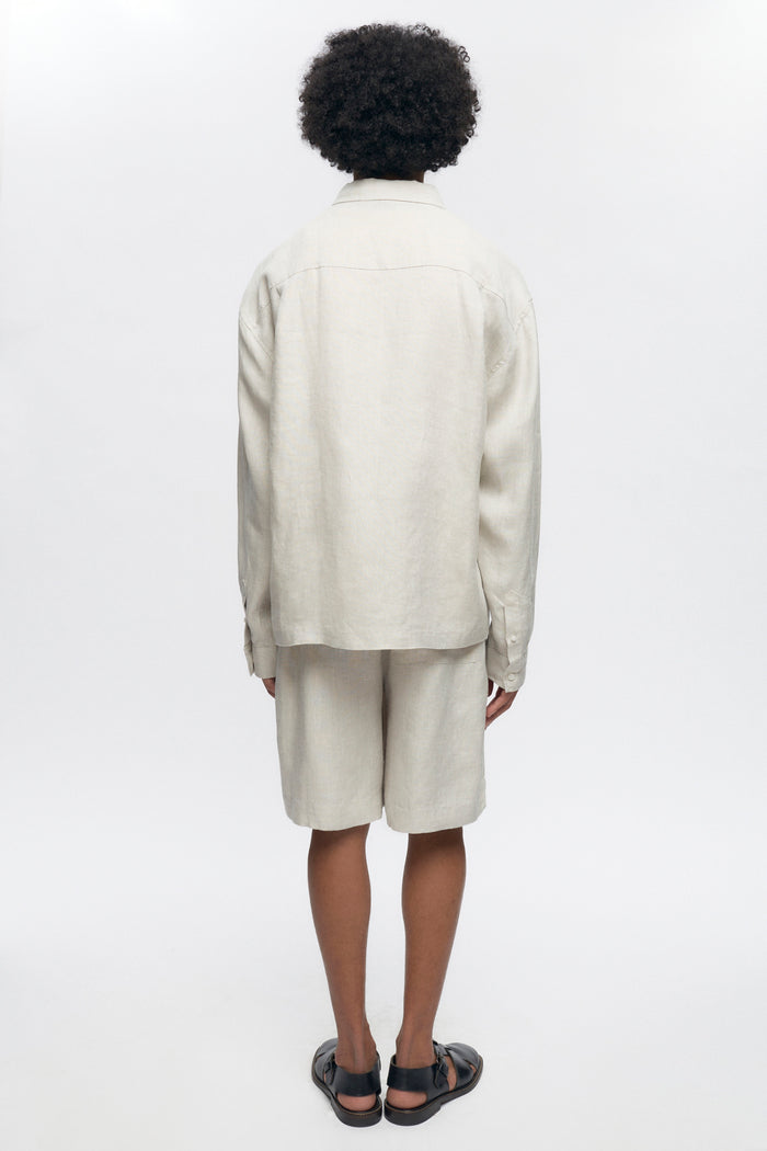 Cairo Linen Short in Natural